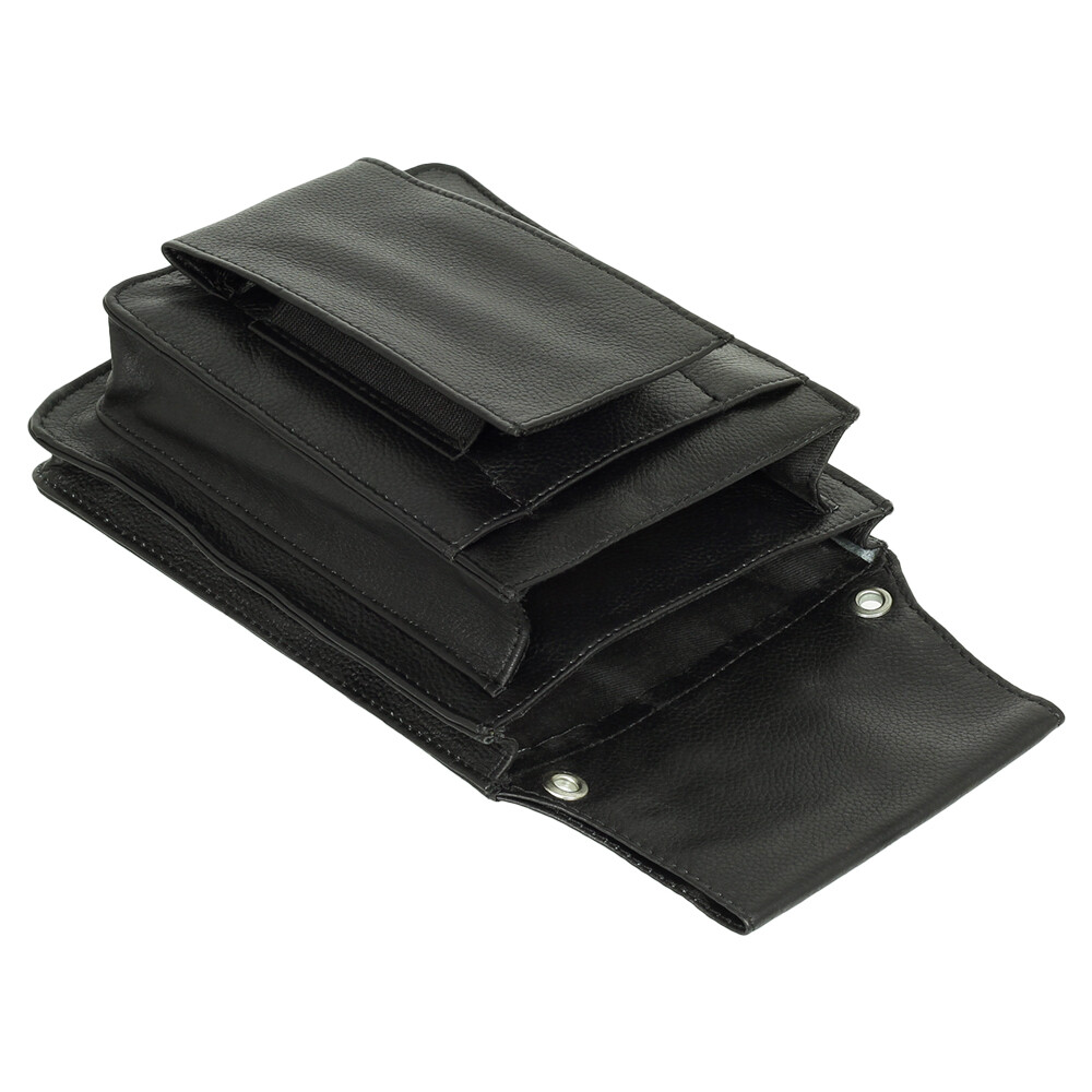 Funda de camarero profesional de cuero para tableta adecuada para iPad mini hasta 8 pulgadas y bolsa de camarero