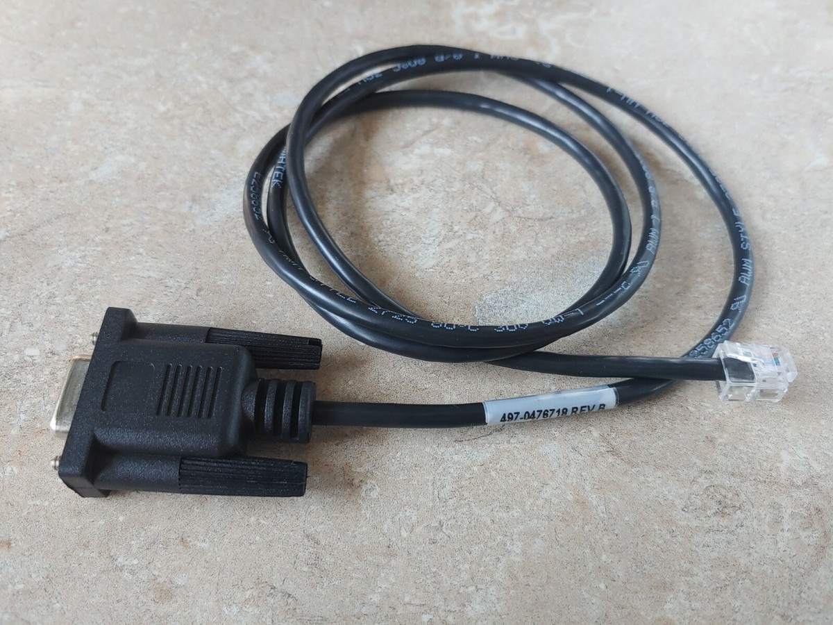 NCR 1639-K221 497-0476718 Serial Cable RJ11 to DB9 fits Radiant