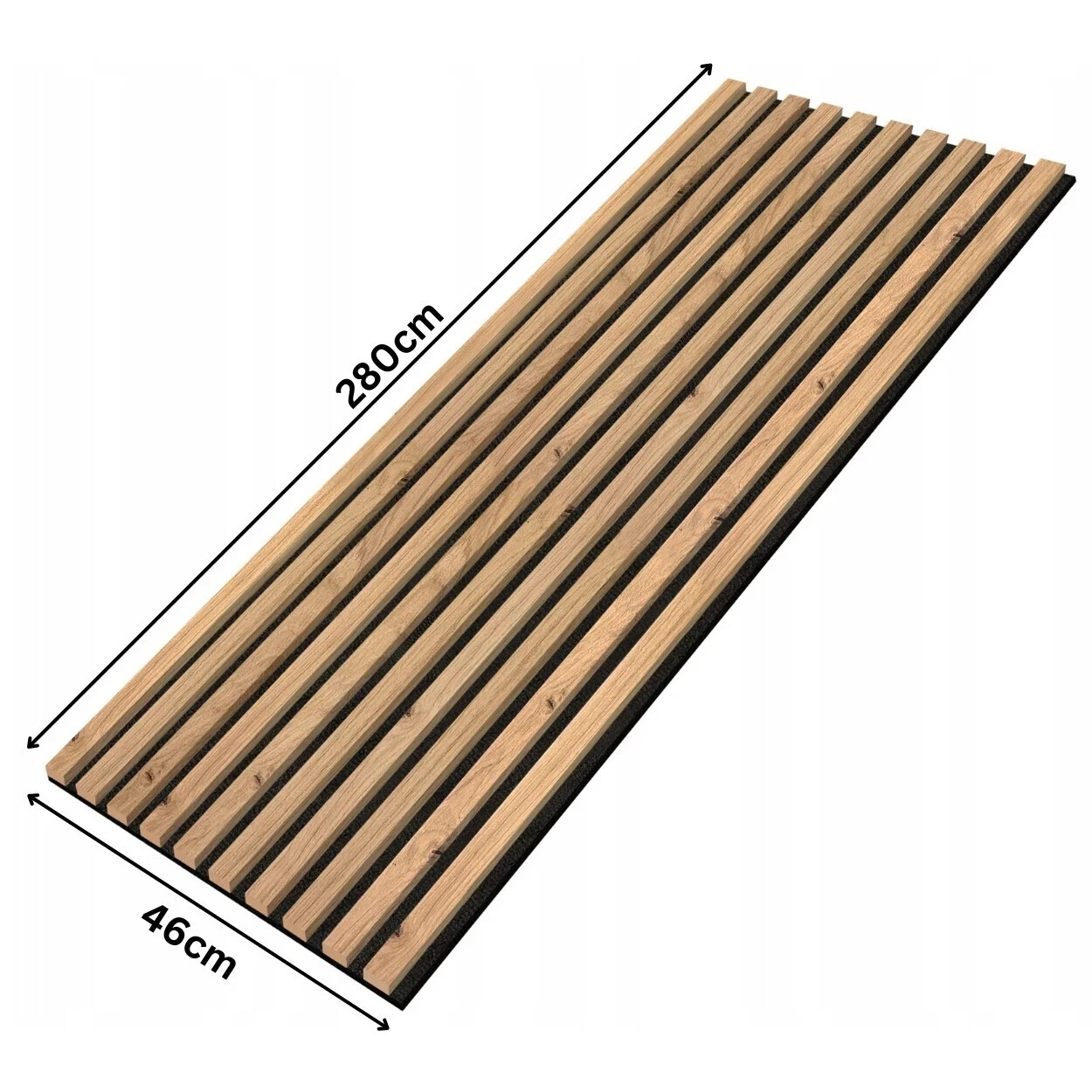 Akustikpaneele Akustikwand Wandpaneele MDF Lamellen 10.(tlg.) 2750x46cm CLAMARO