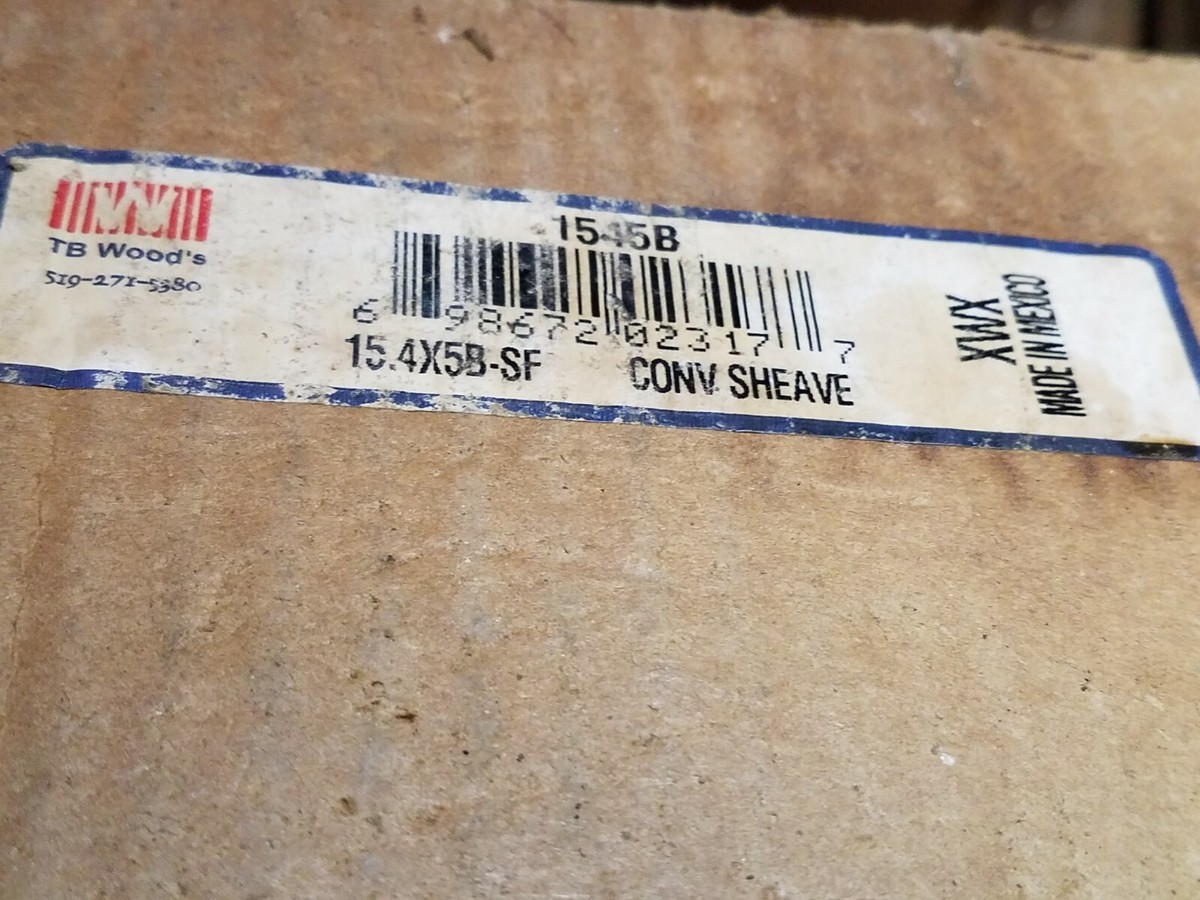 TB Wood's Classical V-Belt Sheave 15.4X5B-SF 5 Groove 1545B | eBay
