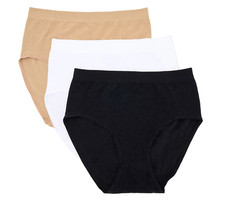 Breezies Set of 3 Wild Rose Seamless Ultimair Briefs Medium Basic A639936 13075