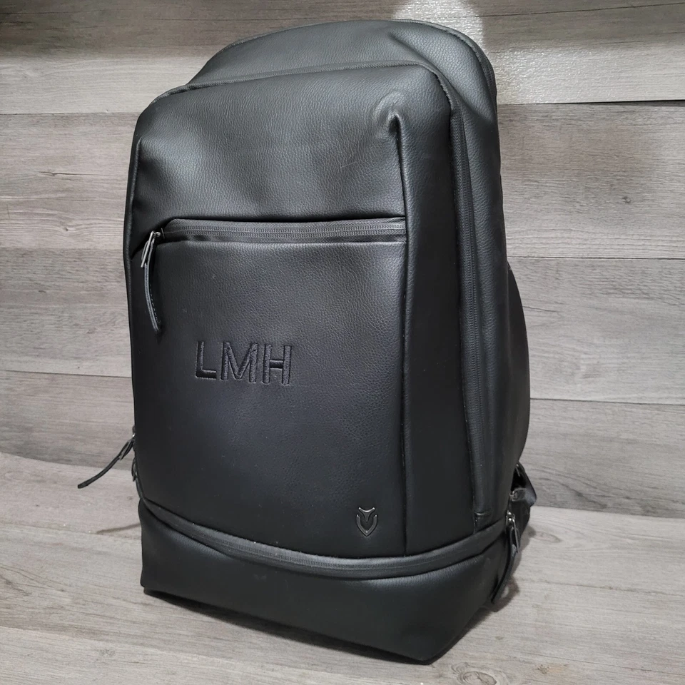 VESSEL Signature Backpack Bag Leather Black LMH - Image 2 of 4