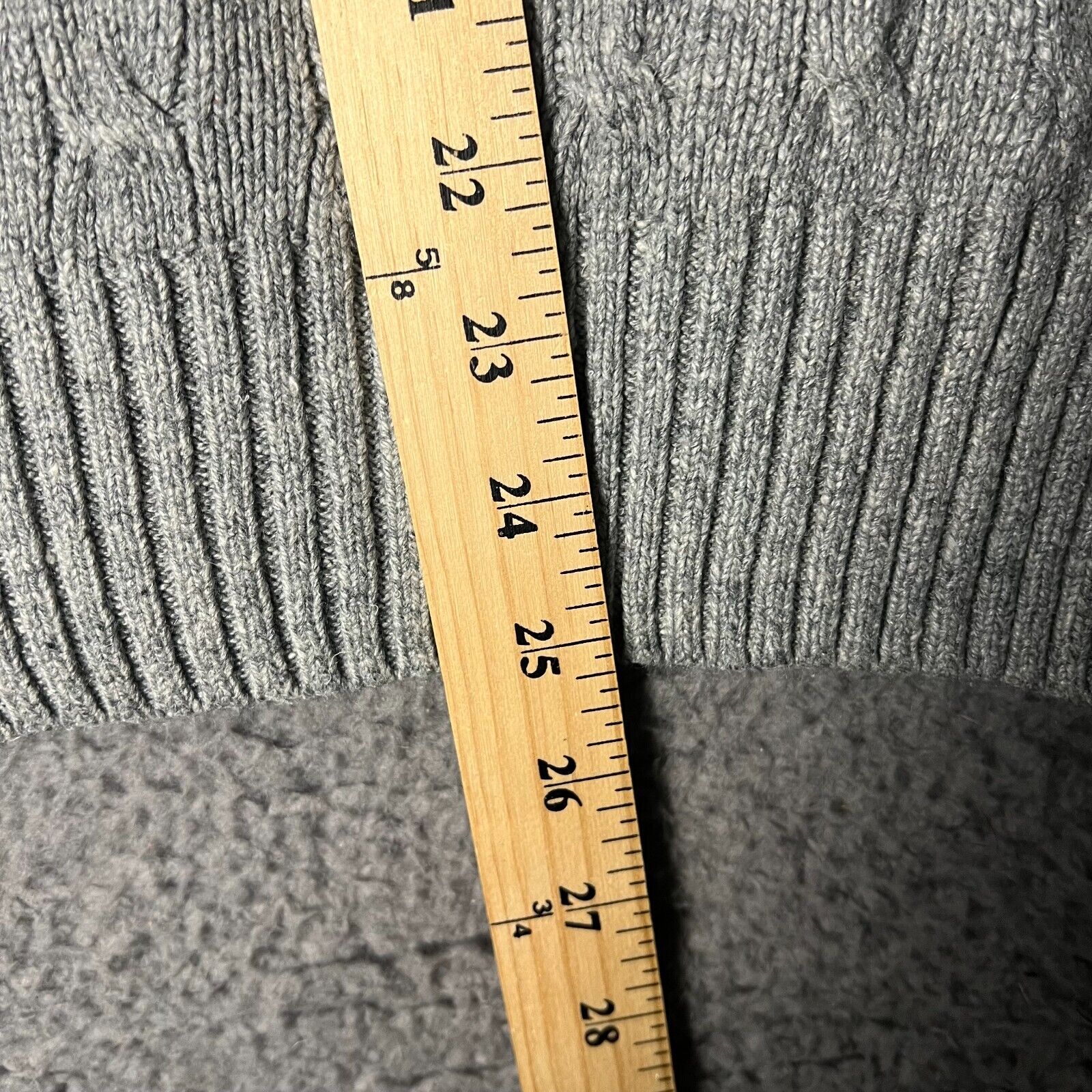 VINTAGE Polo Ralph Lauren Sweater Adult XL Gray C… - image 7