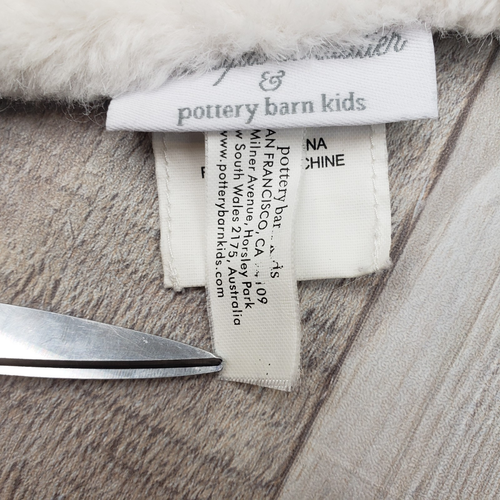 Pottery Barn Kids Monique Lhuillier Fleece White Lamb Lovey Security Blanket 15" - Picture 21 of 24