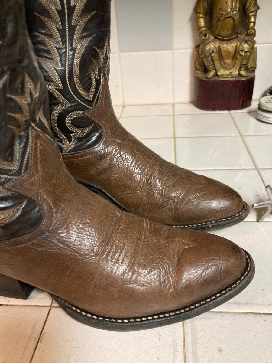 TONY LAMA 6703 BROWN MADE IN USA COWBOY WESTERN BOOTS 7.5 D TONY LAMA 6703 BROWN MADE IN USA COWBOY WESTERN BOOTS 7.5 D