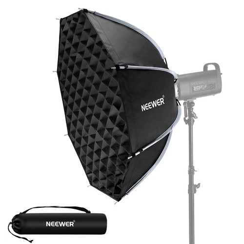 Neewer 35' Octagonal Softbox, Qr Bowens Mount Softbox with Honeycomb Grid,Ns35P