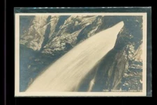 Vintage Postcard RPPC Real Photo Switzerland Glacier Fed Trummelbach Waterfall