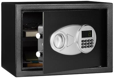 Amazon Basics Steel Security Safe and Lock Box with Electronic Keypad - Secure C
