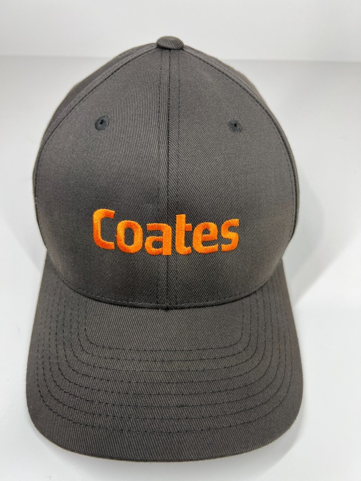 Coates Hire cap hat Yupoong Flexfit L XL large extra fitted grey