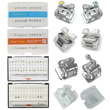 Dental DAMON Q AO Self Ligating Bracket Orthodontic Ceramic Metal Brace Roth MBT