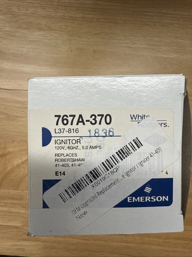 FURNACE WHITE RODGERS 767A-370 L37-816 HOT SURFACE IGNITOR 120V 60HZ