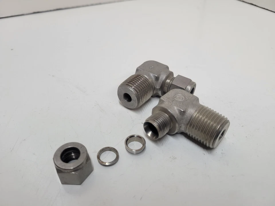Swagelok 1/2in. NPT X 3/8in. Tube Compression 90 degree (PACK of 2) - Image 3 of 3