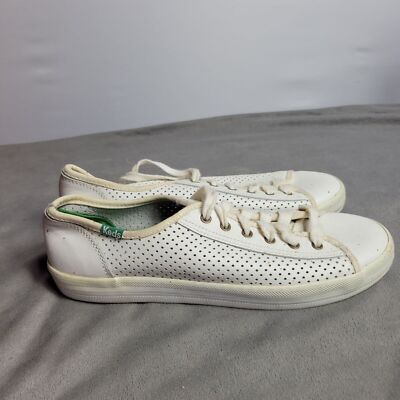 Keds Womens White Perforated Sneakers Size With Ortholite