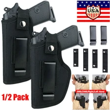 1/2 pack Gun Holster Tactical Concealed Hand IWB OWB Belt Weapon Carry Pistol