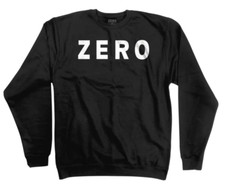Zero skateboards Pullover sweat shirt Army crew Black