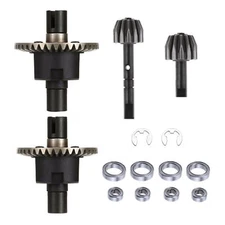Front Rear Differential Gear Kit Gearbox Assembly Kits for 1/10 HSP 94123 94166