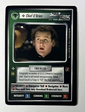 STAR TREK CCG BLAZE OF GLORY RARE CARD CHIEF O'BRIEN STCCG LP