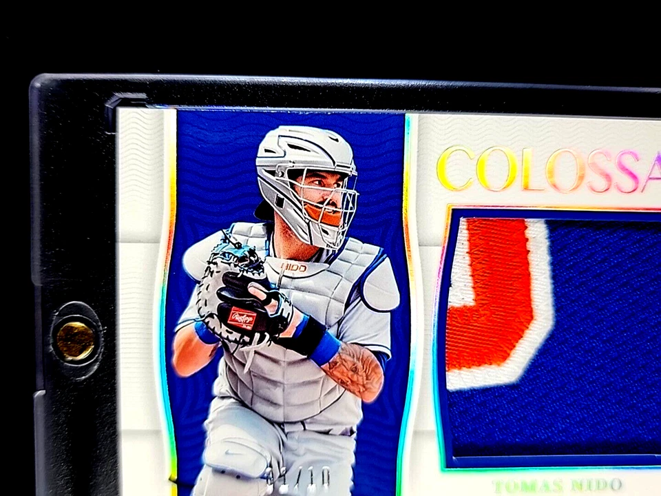 2022 Panini National Treasures Colossal Patch Holo Silver 1/10 CLN-TN Tomas Nido - Image 3 of 4