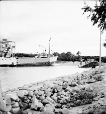 POINTE DE GRAVE c. 1938 - Le Bac Gironde - Negative 6x6 - NAQ 252