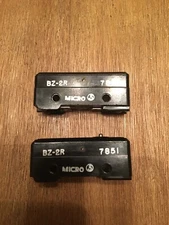 Micro Switch BZ-2R Pin Plunger 15A 125, 250 or 480 VAC (Lot of 2) NOS