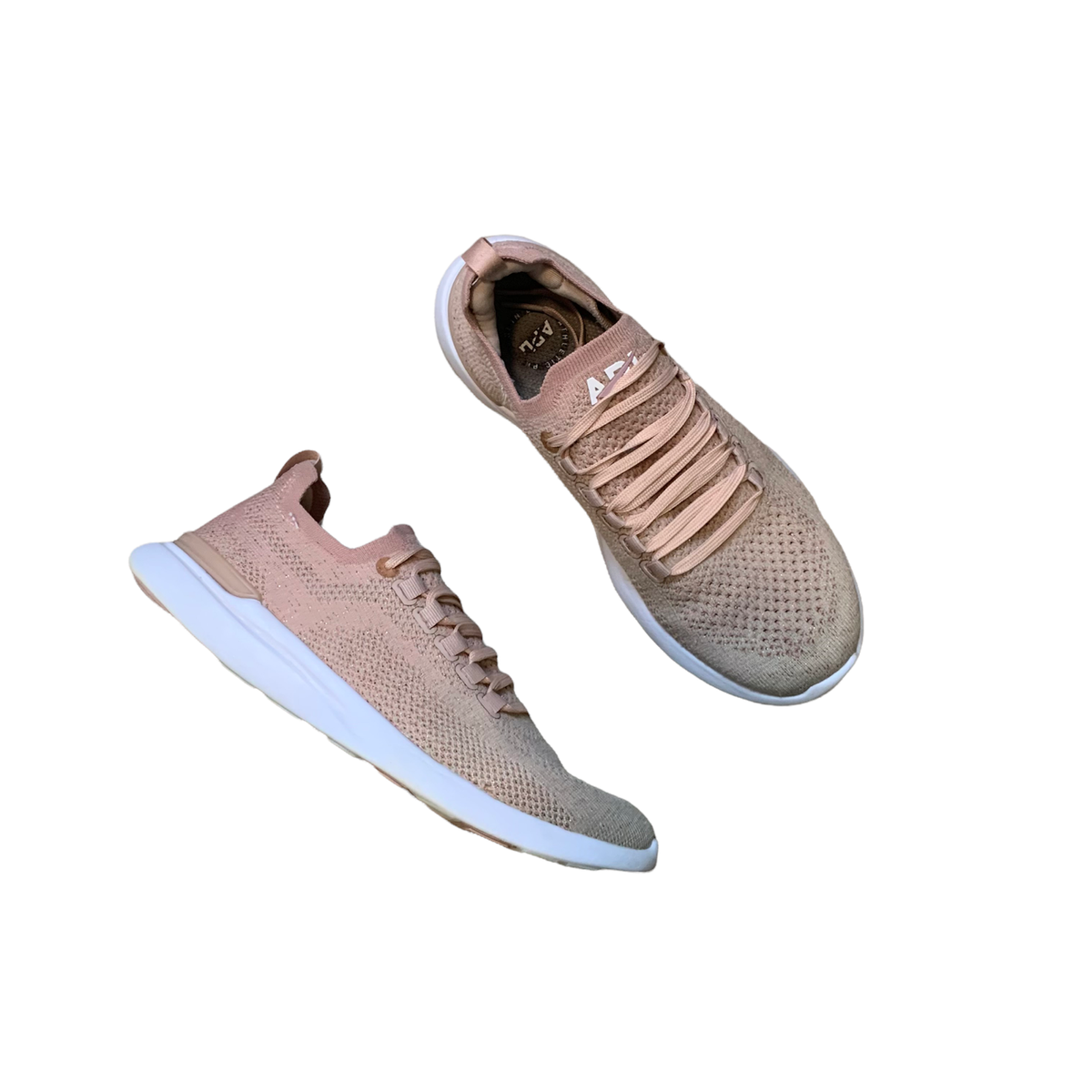 APL Techloom Breeze Womens Tennis Shoes Size Lace-up Pink Gold