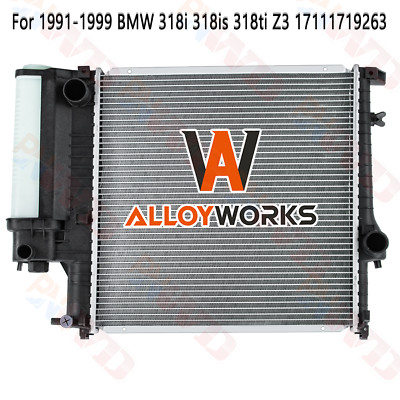 Radiator For 1991-1999 BMW 318i 318is 318ti Z3 L4 1.8L 1.9L Petrol 17111728905
