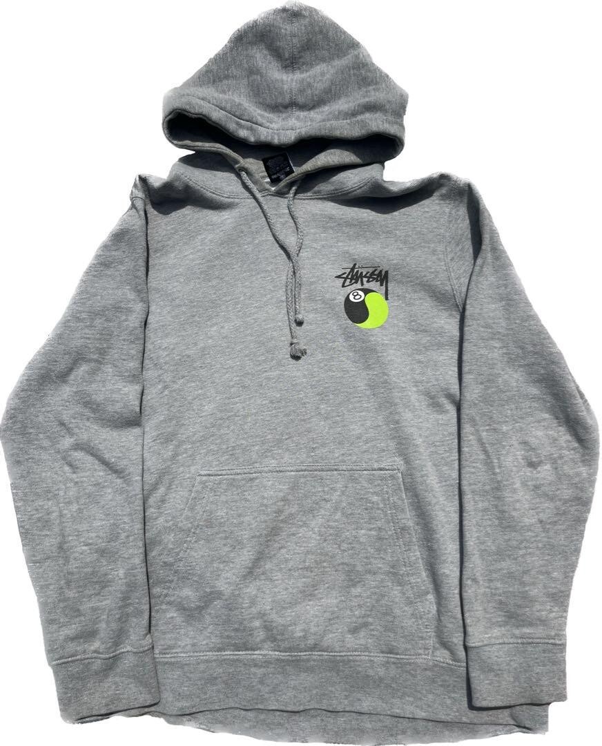 Stussy 8 Ball Hoodie Gray Yin Yang Double Sided Print size M Stussy 8 Ball Hoodie Gray Yin Yang Double Sided Print size M