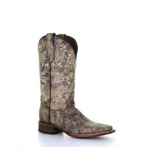 corral boots with flowers