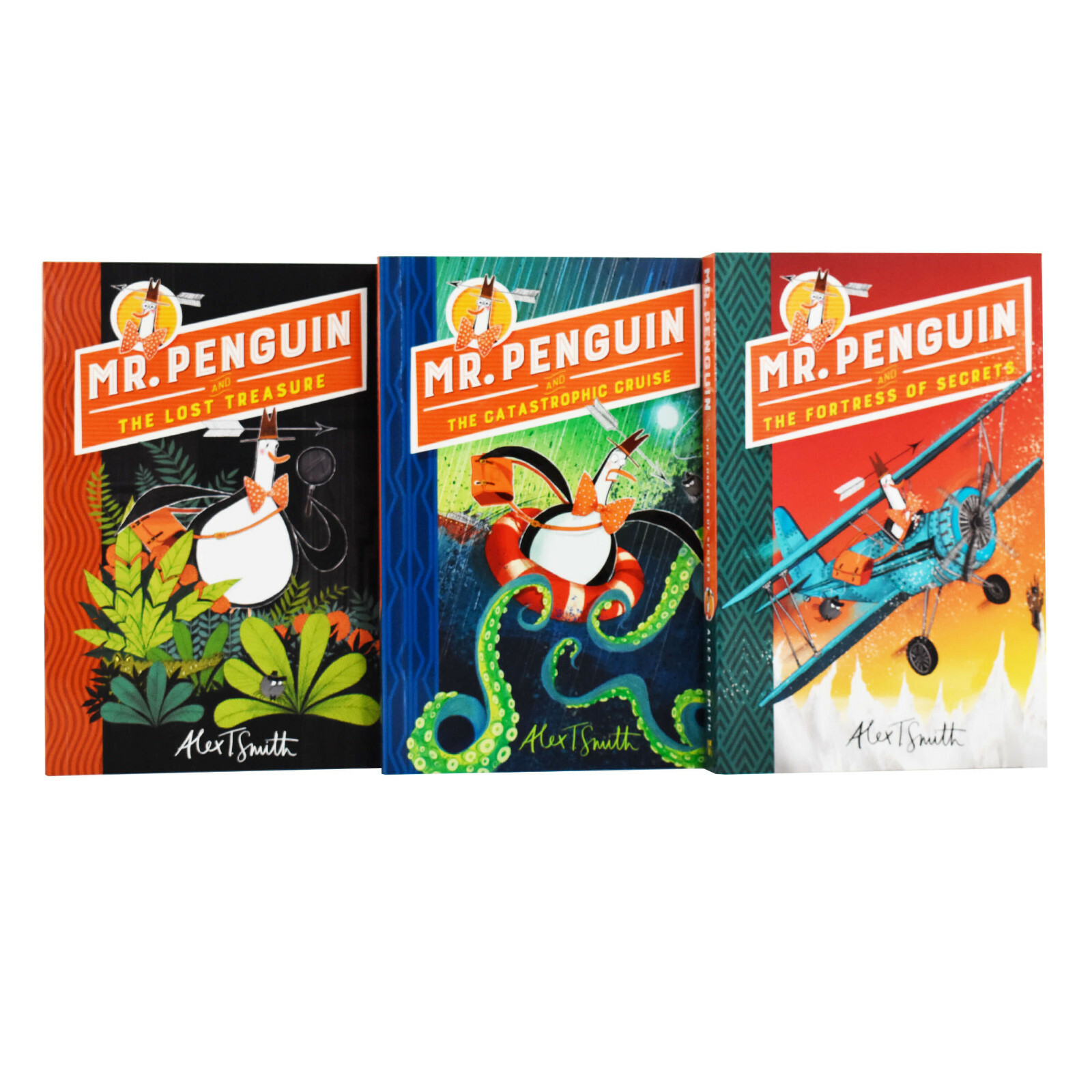 Hodder & Stoughton Women's Black/Orange Mr. Penguin Series By Alex T. Smith 3 Books Collection Set - Age 7-9 - Paperback - Image 5