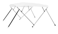 vidaXL 4-Bow Bimini Top Weiß 243x196x137 cm