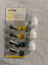 2018 Wilton Spitzen Metall Glasur Düsen 10 12 21 32 + 3 Kupplungen