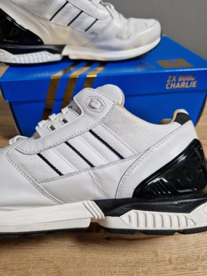 Rare Adidas Fall Of The Wall ZX 8000, Charlie Neo White , Size Uk