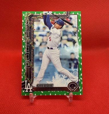 2025 Topps Holiday MLB Freddie Freeman LA Dodgers #H12 # 5/5 JERSEY MATCH 1/1