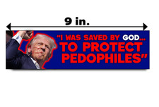 Anti Donald Trump Epstein Files Bumper Sticker Decal Political Pdophile Liberal