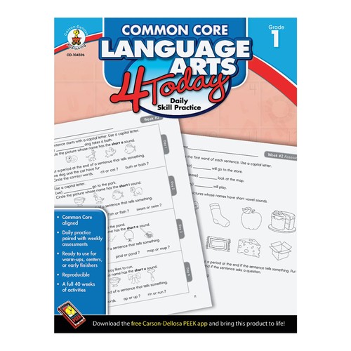 Carson-Dellosa Publishing Common Core Language Arts 4 Book - English (CDP104...