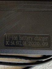 Li-Ion Mains Battery Charger 54.6V 2.0A for 48VDC battery Input 110-240V 50/60Hz