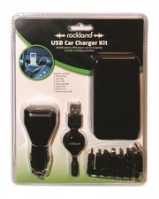 Rockland Car Charger Kit 12V 24V Mini Micro Usb Adaptors Smartphones Tablets