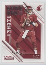 2018 Panini Contenders Draft Picks Game Day Tickets Luke Falk #18 0l1