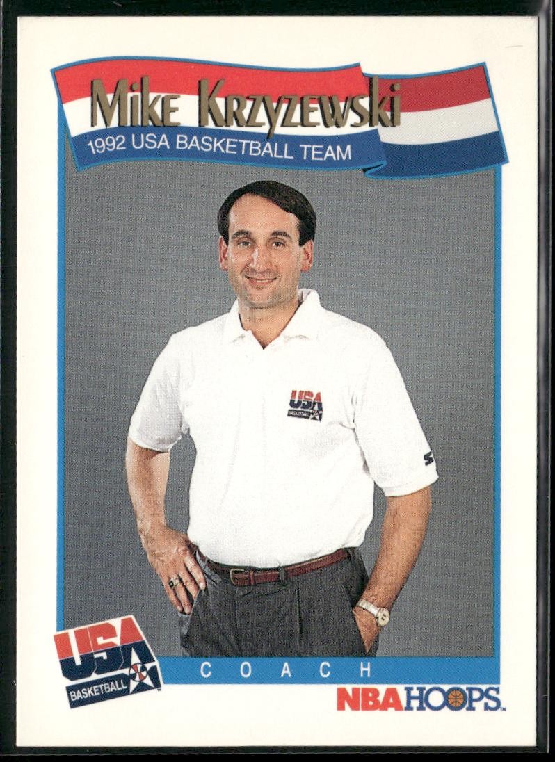 1991-92 Hoops Mike Krzyzewski #588 Rookie RC USA
