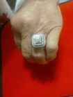 3.5ct earth mined natural diamond 10k White Gold Double Halo ring beautiful  — photo 4