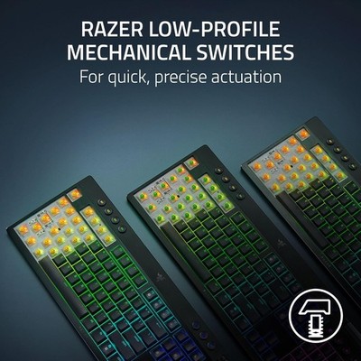 キーボード Razer BlackWidow V4 Low-Profile Orange Razer BlackWidow V4 Low-profile TKL Orange Mechanical Switches