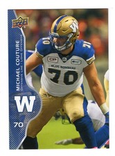 2017 Upper Deck CFL Michael Couture Card #94 Winnipeg Blue Bombers Simon Fraser