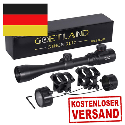 Goetland Zielfernrohr 3-9x40 EG Airsoft Rot Fadenkre