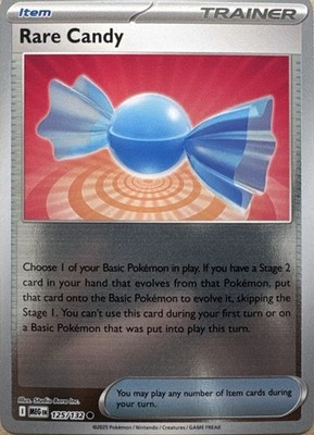 Rare Candy - Reverse Holo Common ME01: Mega Evolution 125/132 NM