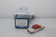 C7 1:43 CONQUEST MODELS 2A 1960 CHEVROLET IMPALA CABRIOLET TOP UP CREAM EXHIBI