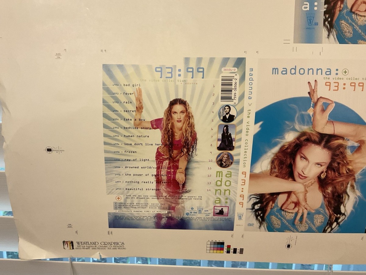 MADONNA PHOTO PROTOTYPE FOR THE VIDEO COLLECTION 93:99 RARE | eBay
