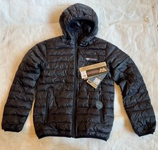 Wilderness Technologies Youth Yurt Hooded Puffy Jacket, Black, Size 8/10