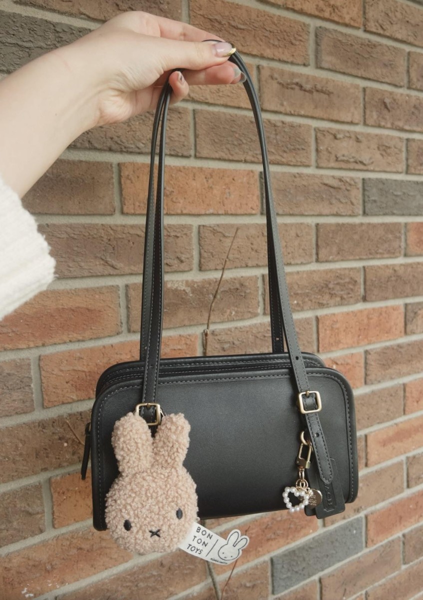 NWT COACH Swing Zip Bag 20 - CAM45 Leather/Brass/Black $295 -The