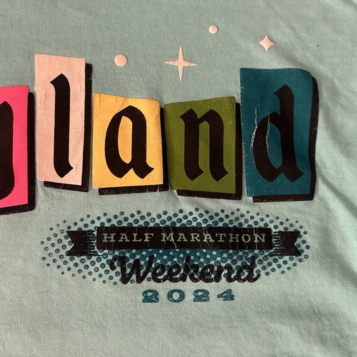 Disney Disneyland Half Marathon 2024 Spirit Jersey Happiest Race On Earth Size L - Picture 3 of 12