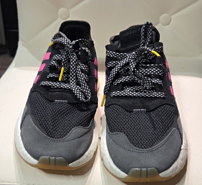 adidas Nite Jogger Gum Sole EG2955 Core Black/Shock Pink/Gum Boost Men
